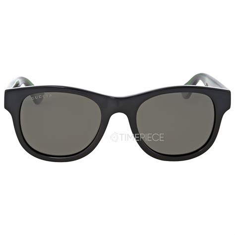 gucci gg0003 blk gry|Gucci Polarized Grey Square Men's Sunglasses GG0003S 006 52.